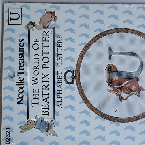 Beatrix Potter Needle Treasures Letter 'U' Counted Cross Stitch Kit 1993 NEW - Picture 5 of 12